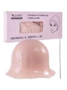 1 Pc Hair Coloring Highlighting Cap Reusable Silicone Highlight Cap Pull Through Caps For Hair Coloring Frosting Cap With Hook Hair Dye Cap With Holes Hair Salon Tools Hairdressing Highlighting Kit Professional Reusable Hair Coloring Highlighting Cap & Hook Hair Salon