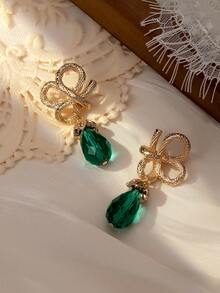 1 đôi Châu Âu và Châu Mỹ Đúng mốt , Tuyệt đẹp , Retro , Medieval , Và Phong cách hiện đại Mạ vàng Pha lê Và Đầy màu sắc Đá quý Kim loại Dangle Hoa tai , Thích hợp Đối với Của phụ nữ Mặc hàng ngày , Món quà , Và Phụ kiện trang sức - Đầy màu sắc - Xem 6