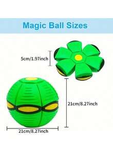 1 Elastic Stepping Ball, Outdoor Sports Toy, Magic Flying Saucer Deformation Ball Suitable For Small Dogs And Pets To Play With - Multicolor - View 3