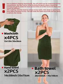 8pcs Luxury Polyester Towel Set [4pcs Handkerchiefs + 2pcs Face Towels + 2pcs Bath Towels] With Starry Sky + Striped Pattern, Absorbent Quick Dry, Soft & Skin-Friendly, Solid Color For All Seasons Use, Ideal For Bathroom, Beauty Salon, Swimming Pool, Beach, Outdoor Sports, Travel, Kitchen, Guests, Halloween, Thanksgiving Gifts, Also Can Be Used As Autumn Decor, Halloween Decor Shower Towels For Beaty Salon, Hotel Sports,Home Essentials, Towel, Skin Care