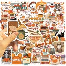 50 adesivos de grafite com desenhos animados e cores quentes para decorar guitarras, cadernos, malas, adesivos de diário faça você mesmo, materiais escolares, volta às aulas