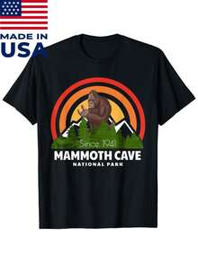 Mammoth Cave National Park Bigfoot Sasquatch Apparel T Shirt