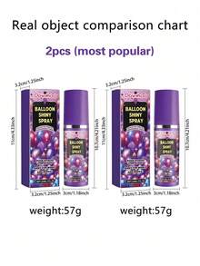 OUHOE 4/2/1件装气球喷雾，增强气球氛围，效果持久，气球喷雾，打造质感喷雾，开学季派对，家庭礼物（新旧款随机发送）