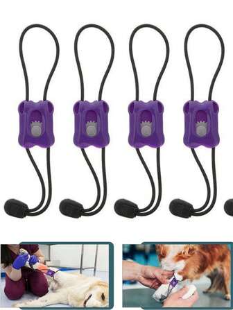 Torniquete de plástico para mascotas, banda de presión de pulso para animales, torniquete para mascotas, suministros para mascotas, seguro y confiable para amantes de gatos y perros