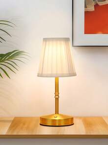 Zazumi 1 件 USB 可充电 LED 布艺台灯，内置可充电电池，运行时间长，3 种色温模式触摸可调光台灯，适用于户外露台花园、室内卧室客厅餐厅、便携式露营灯 - 全新布藝檯燈 - 查看 6