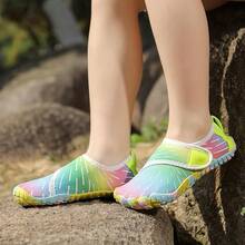Shoes Barefoot Aqua Socks Outdoor Indoor Quick Dry Sandals Lightweight Slip On Walking Sneakers Beach Pool Swim (Little/Big) - 12-rainbow - 查看 6
