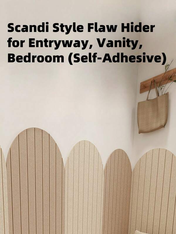 لوحة جدارية من الشعر الاصطناعي الشمالي - لوحة عازلة للصوت ذاتية الالصاق بتصميم هندسي قوس للمنزل والمكتب، لوحة إعلانات قابلة لإعادة الاستخدام مع خطافات المفاتيح، لوح حماية ضد الاصطدام آمن للأطفال