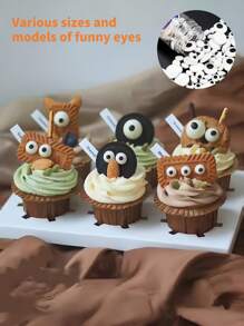 85g Wielkanocne dekoracje na ciasto, artykuły do pieczenia, słodkie artykuły dekoracyjne DIY, w tym różowe i niebieskie uszy króliczka, marchewki, papilotki do babeczek
