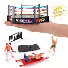 36 figuras de acción de lucha libre | Ring de lucha libre, accesorios realistas, seguros y duraderos | Regalos para fiestas - Multicolor - Ver 5