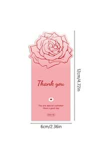 50Pcs Thank You Stickers For Small Business Gift Box Packaging Sticker Decorate Seal Label - Pink - View 7