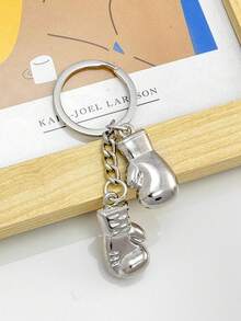 1pc Creative Boxing Glove Keychain 3D Metal Boxing Glove Pendant Bag Charm Gift Souvenir Car Accessories School Cute Goth Y2k