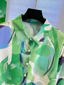 女士时尚新款单排扣长袖衬衫