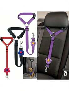 1pc Car Pet Dog Seat Leash, Pet Car Interior Leash, Dog Seat Belt Strap, Dog Seat Buckle, Dog Car Seat Accessories, Christmas Gift Dog Car Seat Car Seat Covers Dog Car Seat Cover Pet Car Seat