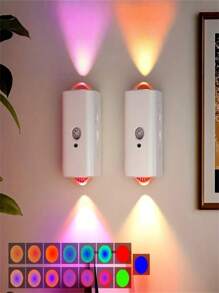 1 Stück Smart LED Bewegungssensor Nachtlicht - magnetische Wandhalterung, USB wiederaufladbar, 5 Meter Reichweite, ideal für Schlafzimmer, Flur, Badezimmer, Treppen und Innenbereich, Bewegungssensor Beleuchtung | Schlanke LED-Lampe | Energiesparende LED, Bewegungssensor Licht für Innen (1200mAh)