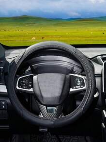 Accesorios para el interior del automóvil, cubierta de volante con relieve tridimensional, cómoda y suave, sin anillo interior, adecuada para volantes de 14.5 a 15 pulgadas