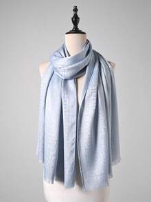 1 chiếc khăn choàng cổ họa tiết hình học tối giản cho nữ, khăn choàng nhẹ đa năng cho mọi mùa, khăn trùm đầu thanh lịch cho trang phục - Nhiều màu - Xem 19