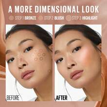 Maybelline Sunkisser 液体腮红 #City Sizzle、夏日腮红、液体腮红、阳光亲吻光泽、持久、0.15 盎司/4.7 毫升 - 液体腮红、阳光亲吻、夏日心情持久、面部彩妆、光泽、夏季彩妆、Y2K - City Sizzle - 查看 3