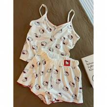 Sanrio Sanrio Pijamale sexy cu bretele pentru femei de primăvară și de vară, stil nou, pijamale pentru femei de vară, subțiri, haine de casă, pot fi purtate afară