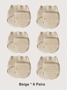 1/6/12 pares de calcetines antideslizantes para mujer, calcetines invisibles sin mostrar el tobillo, calcetines ocultos de corte bajo sin mostrar, adecuados para zapatos de tacón alto o uso diario - Multicolor - Ver 11