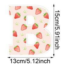 1 pezzo Scatola decorativa con palloncini a forma di fragola rossa da 25cm, con scatola trasparente rossa e 26 lettere a tema fragola disponibili per la selezione, scatola per conservare i palloncini decorata, scatola regalo per decorazione festa di compleanno, doccia per bebè, decorazione per feste, matrimoni, sfondo per foto, decorazione per feste femminili, feste estive, feste a tema frutta, feste hawaiane - Multicolore - Visualizzare 14