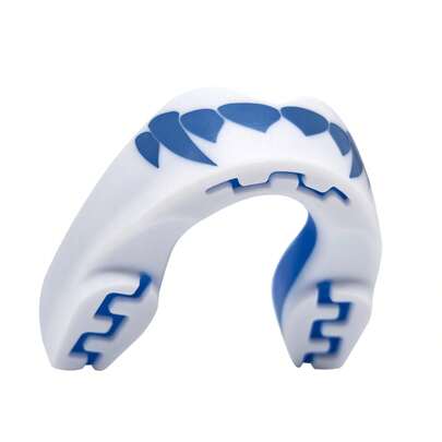 1 Pieza Protector Bucal De Color Azul Y Blanco Para Fútbol, Baloncesto, Hockey Sobre Hierba, Artes Marciales Mixtas, Boxeo, Jiu-jitsu, Adultos Y Jóvenes