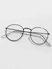 男士金属框透明眼镜配件
