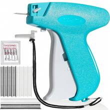 1pc Fine Stitch Gun Stitchy Quick Clothing Fixer For Clothes,Micro Tagging Gun For Clothing With 6 Fine Needles & 1000 Pcs Fasteners,Mini Speedy Sticky Sewing Hemming Tool - Multicolor - View 2