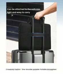 Samsonite Men's Briefcase BN609007 Waterproof 15.6-Inch Computer Compartment Removable Shoulder Strap Business Casual Suitable For Daily Office/Business Travel Black