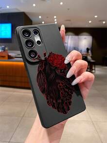 Nuevo estuche de teléfono con agarre suave de TPU, a prueba de golpes, con acabado mate y diseño de corazón. Resistente a arañazos y huellas dactilares, con protección para la lente de la cámara. Compatible con teléfonos Apple, Samsung, Xiaomi, Oppo y Vivo.