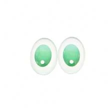 10pcs (5pairs) 18x25mm Oval Glass Crystal Eyes Flat Bottom Stuffed Eyeball Doll Accessory DIY Crafts Gift Animal Eyes Doll Making