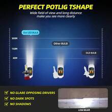 2 件 200W 超亮 LED 汽车前灯 - 6000K 白色 Canbus 无错误，远光/近光带冷却风扇，即插即用 H1/H4/H7/H11/H13/9005/9006/9007（兼容卡车、SUV） - 紅色 - 查看 8