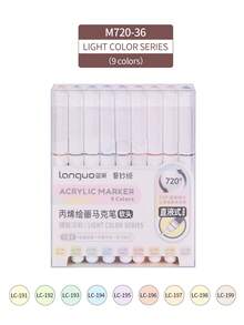 languo 9/96/126/196/240 Colors Acrylic Paint Markers, Multi-Color Options, Water-Based Acrylic Markers With Soft Brush Tips, Suitable For Fabric, Canvas, Rock, Glass, Wood, Paper, DIY Crafts, School & Art Supplies - Multicolor - View 29