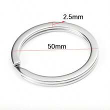 20pcs Flat Metal Key Rings Split Keychain Accessories Suitable For DIY Key Case, Bag Hanging Decor - Split Circle - View 15