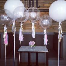 Balões de bolhas transparentes - Balões Bobo transparentes para hélio ou ar, decorações de plástico grosso para casamento/aniversário/despedida de solteira, suprimentos para centro de mesa de fundo em arco