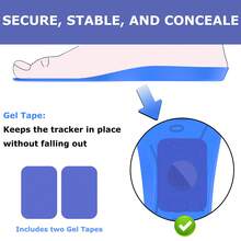 Potrivit pentru branțuri de protecție Airtag, branțurile Airtag vă ajută să vă găsiți familia mai repede și să vă urmăriți pașii și încălțămintea - Albastru. - Albastru - Vizualizare 3