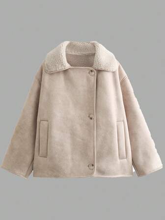 Chaqueta con cremallera forrada de forro polar de otoño/invierno