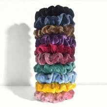 6 Stück bunte Samt Scrunchies, Haargummis als Haarschmuck für Frauen, schonende Haargummis, Haargummis, Haargummis