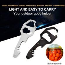 3pcs Multifunctional Keychain Tool, Stainless Steel EDC Small Tool, 6-In-1 [Bottle Opener, Wrench, Screwdriver, Metric Ruler, Box Cutter] Everyday Carry Pocket & Backpack Tool, DIY Tool, Christmas Gift For Men