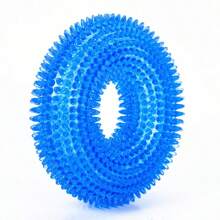 1 Pc Squeaky Interactive Dog Chew Toy, TPR Material For Teeth Cleaning, Multi-Color For Indoor And Outdoor Use