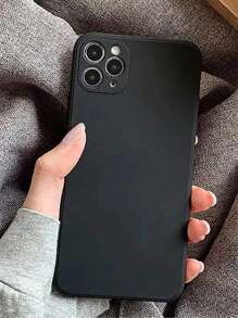 1 pieza Funda de teléfono gruesa y antideslizante en color negro mate compatible con iPhone 16/11/16Pro/16Plus/16ProMax/16e/15ProMax/13/14/12/XS/XR/7G/8P, Galaxy S25/S25Plus/S25 Ultra/A16/A36/A26/A56/A50/A12/A32/A52/A72/A51/A21S/A13/A14/S24/S24Plus/S24Ultra,S22/A52/A53/A54/A55 S23, 11/12Pro/12/12X/13Pro/14Pro/15Pro, Redmi 10/9/Note9/12c/Note11Pro/Note8Pro