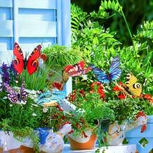 أشواك فراشات تضيء في الظلام - ديكور نباتات بأصص - مثالية للزينة في الحدائق والأماكن الخارجية! - متعدد الألوان - مشاهدة 10