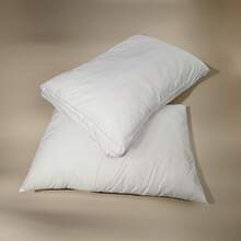 Adjustable Height Pillow – 50x70 Cm – Microfiber Fabric With 600g Outer & 200g Inner 100% Microgel Fiber Filling – White Piped Edges – Zippered & Non-Quilted – Breathable & Washable – Made In Turkey - White - View 4