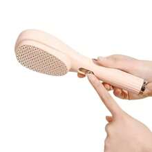 Air Cushion Hair Washing Comb For Women, Scalp Massage Silicon Brush, Coarse Teeth Hair Cleansing Comb With Retractable Handle