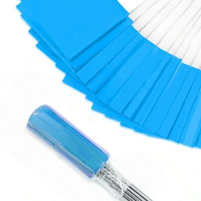 50Pack Blue Marking Flags, Writable/15x4x5 Inch, Yard Flags For Lawn & Irrigation & Landscape & Sprinkler & Survey & Dog Training. Superior Quality