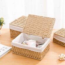 Fabric Storage - Khaki With Lid-s - View 3