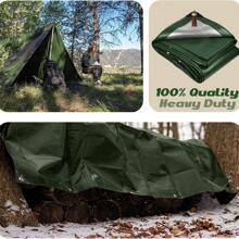 Extra-Thick Waterproof Tarp - 1pc Heavy-Duty Rain And Sunshade Tarp With UV Protection, Tear-Resistant, Reinforced Edges, Metal Grommets - Suitable For Outdoor Sun Protection And Agricultural Use, Perfect Christmas Gift, Ideal New Year Present