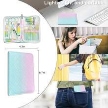 Hot 30 In 1 Multifunctional Manicure Pedicure Set Stainless Steel Nail Clippers Toenail Tools Kit For Women Men Battery Free Labor Saving Pet Nail Clipper Easy Grooming Supplies For Dogs Cats Travel Holiday Gift - Gradient Color 30-in-1 Set - View 8