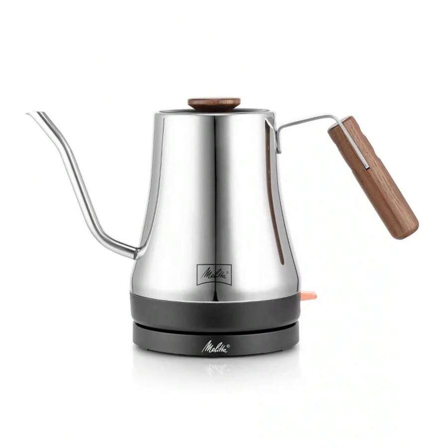 Hervidor Melitta de 20oz con pico con cuello de cisne: Hervidor de acero inoxidable para café y té de sangría, 1100W - 1 - Ver 1