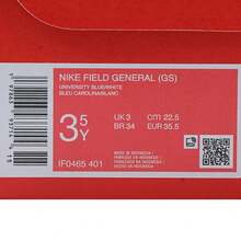 Nike Zapatos casuales de campo (GS), de corte bajo, estilo n.º IF0465-401, para niños - Azul Marino - Ver 6