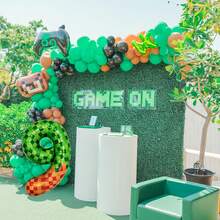 Bóng bay số 0-9 bằng giấy bạc, kích thước 40 inch, chủ đề Thợ mỏ pixel màu xanh lá cây, trang trí tiệc sinh nhật cỡ lớn. - Nhiều màu - Xem 5